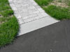 Bluestone tread installed as transition from pavement to walkway